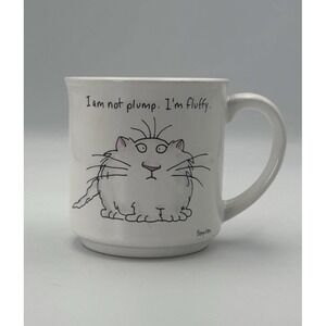 Sandra Boynton Cat Mug "I Am Not Plump I'm Fluffy" Recycled Paper Products Japan